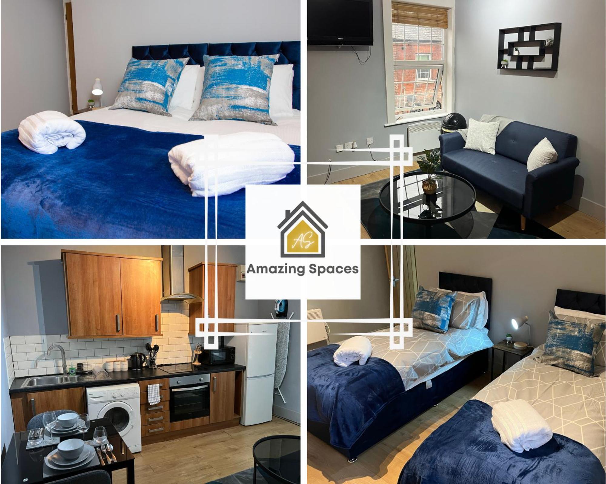 City Centre 2 Bed Flat Sleeps 3 For Work And Leisure With Free Wifi By Amazing Spaces Relocations Ltd Уоррингтон Экстерьер фото